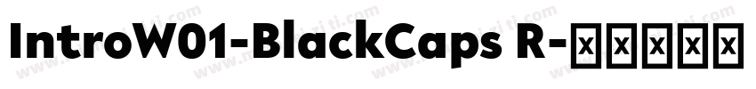 IntroW01-BlackCaps R字体转换
